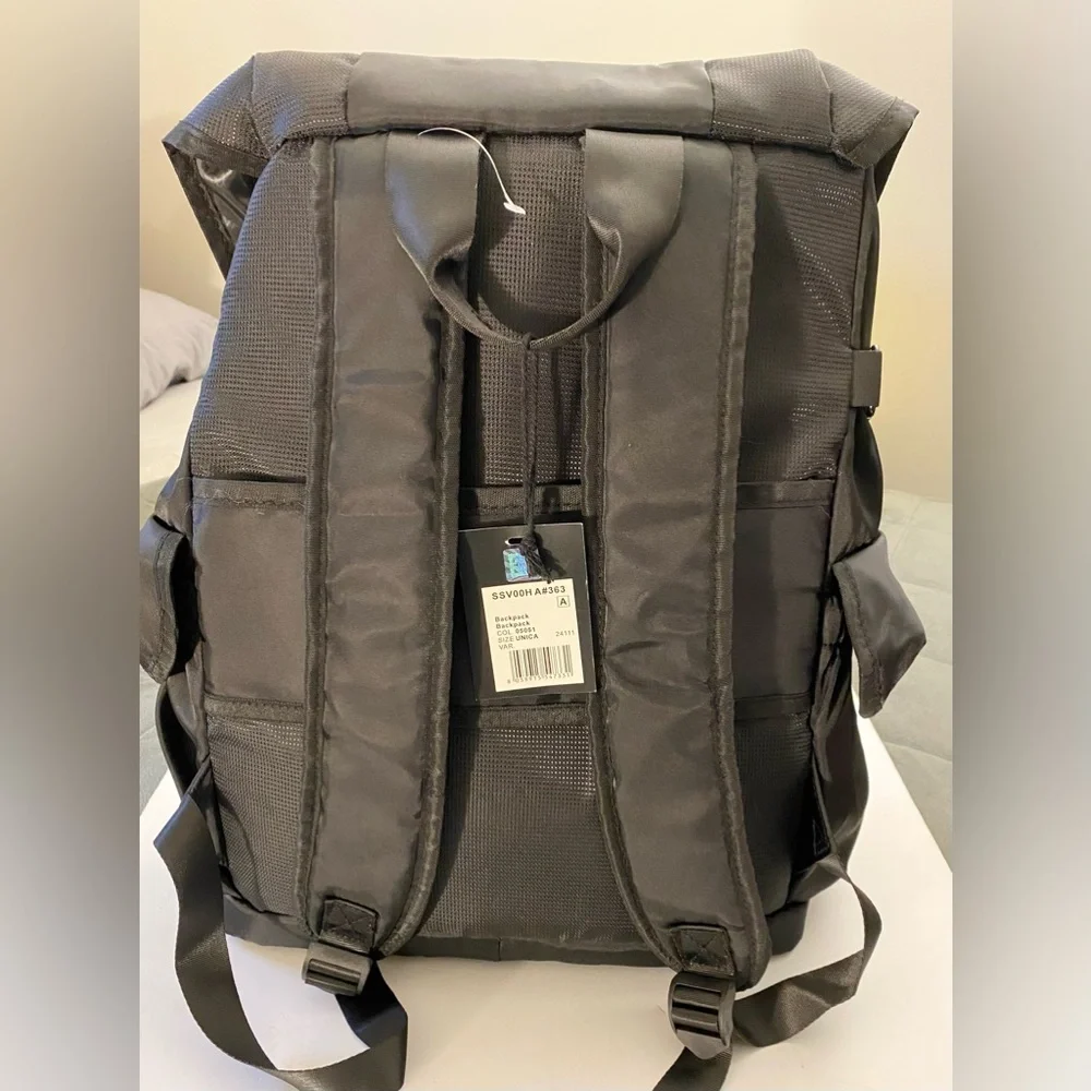 NWT! 😊 ROBERTO CAVALLI (R$325) SPORT UNISEX BLACK BACKPACK